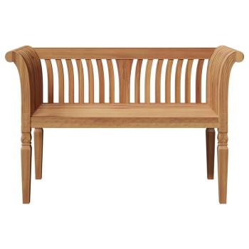 Gartenbank 127,5x52x80 cm Massivholz Teak