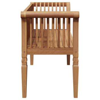 Gartenbank 127,5x52x80 cm Massivholz Teak