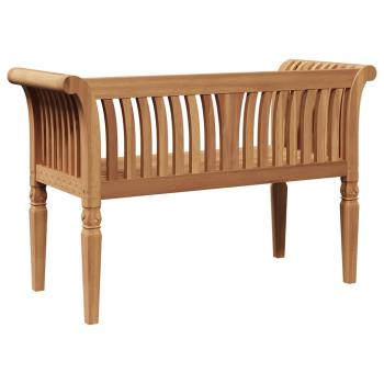 Gartenbank 127,5x52x80 cm Massivholz Teak