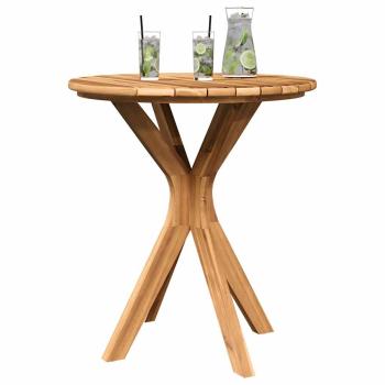 Garten Bistro Tisch Ø70x75 cm Massivholz Teak