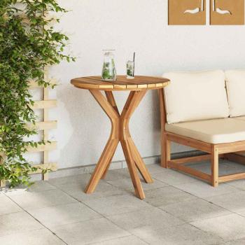 Garten Bistro Tisch Ø70x75 cm Massivholz Teak