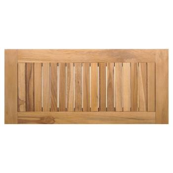 2-teiliges Gartenbank-Set aus solidem Teakholz