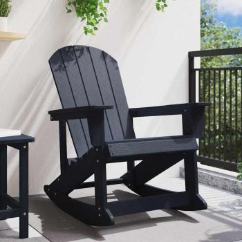 Adirondack-Schaukelstuhl Marineblau 73.5x92x90 cm HDPE