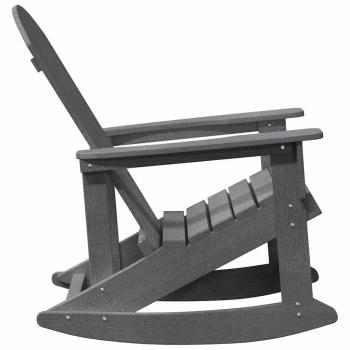 Adirondack Schaukelstuhl Hellgrau 73.5x92x90 cm HDPE