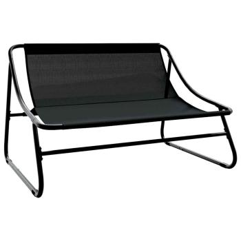 ARDEBO.de - Outdoor Sitzset Dunkelgrau Metallrahmen mit Stoffkissen Mittel
