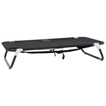Faltbares Hundebett Schwarz ML Oxford Stoff und Stahl