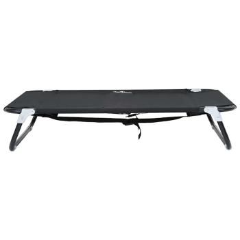 Faltbares Hundebett Schwarz ML Oxford Stoff und Stahl