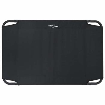 Faltbares Hundebett Schwarz ML Oxford Stoff und Stahl