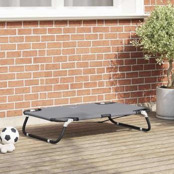 ARDEBO.de - Faltbares Hellgraues Hundebett M Oxford Gewebe und Stahl