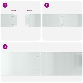 Rasenbegrenzungen 5 Stück 25x100 cm Flexible Galvanisiertes Stahl