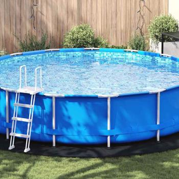 ARDEBO.de - Runde Poolabdeckung Schwarz Polyethylen Ø 550 cm