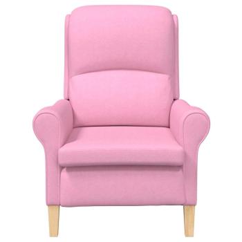 Moderner Sessel Rosa Polyester, Holz Mittel Ergonomisch