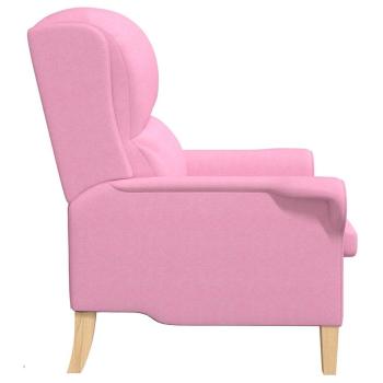 Moderner Sessel Rosa Polyester, Holz Mittel Ergonomisch
