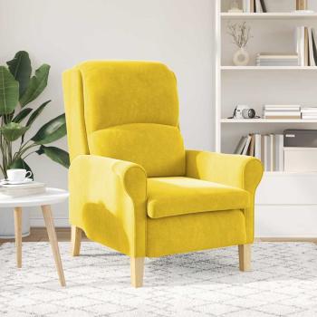 Gelber Sessel Gelb Textil, Holz Standard Gelber Sessel