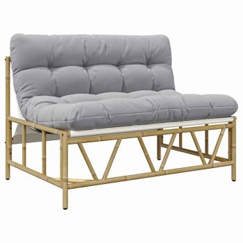 Gartenbank mit Kissen 110x80x71 cm Stahl