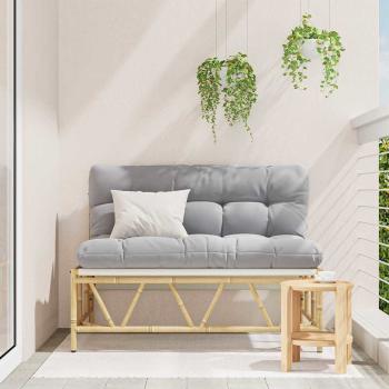 Gartenbank mit Kissen 110x80x71 cm Stahl