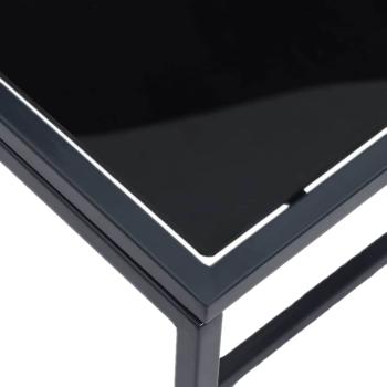 Klappbare Sonnenliegen Schwarz Metallrahmen, Textilene Standard