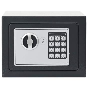 ARDEBO.de - Elektronischer Digital Safe Dunkelgrau 23x17x17 cm Stahl