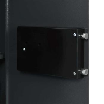 ARDEBO.de - elektronischer Digital Safe mit Regal Dunkelgrau 40x35x60 cm Stahl