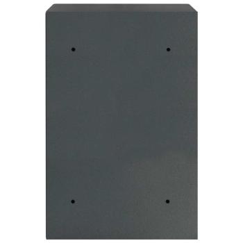 elektronischer Digital Safe mit Regal Dunkelgrau 40x35x60 cm Stahl