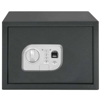 Elektronischer Digital Safe mit Fingerabdruckschloss 25x35x25 cm Stahl