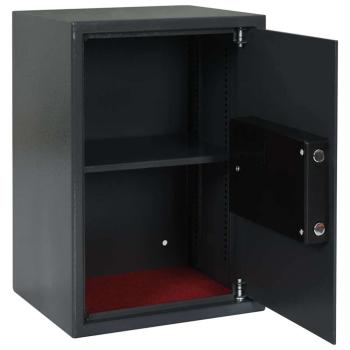 Elektronischer Digital Safe mit Fingerabdruckschloss 31x35x50 cm Stahl