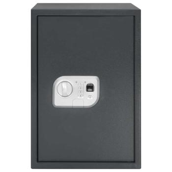 Elektronischer Digital Safe mit Fingerabdruckschloss 31x35x50 cm Stahl