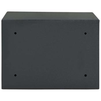 Safe Box mit Schlüsselschloss Dunkelgrau 25x35x25 cm Stahl