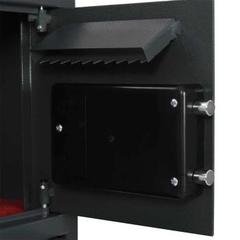 ARDEBO.de - Elektronischer Digitaler Safe Dunkelgrau 35x31x80 cm Stahl