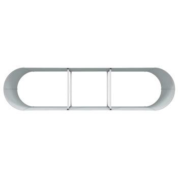 Hochbeet Pflanzgefäß Holzoptik Metall 320 X 80 X 81 cm Langlebig
