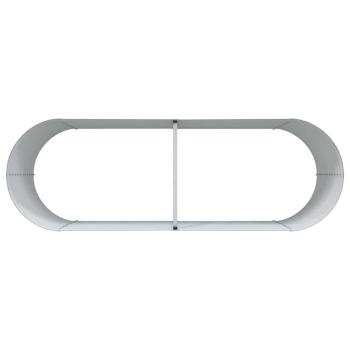 Braunes Hochbeet - Holzoptik 240x80x81 cm Stahl