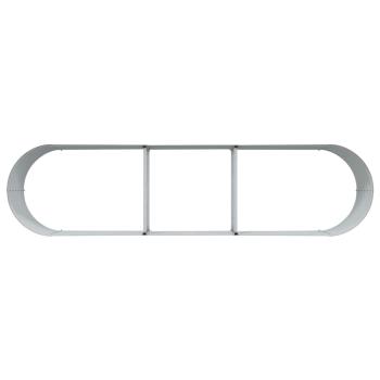 Hochbeet Brauner Holzlook 320x80x44 cm Stahl