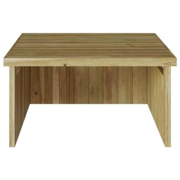 Garage für robotergestützten Rasenmäher 70x80x38 cm Impregniertes Holz Kiefer