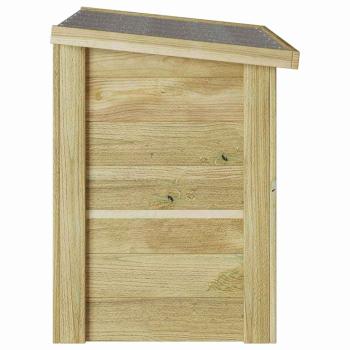Aufbewahrungsbox mit Speicher Natur 80 x 44,5 x 57,5 cm