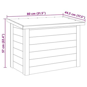 Aufbewahrungsbox 44x80x57 cm imprägniertes Kiefernholz