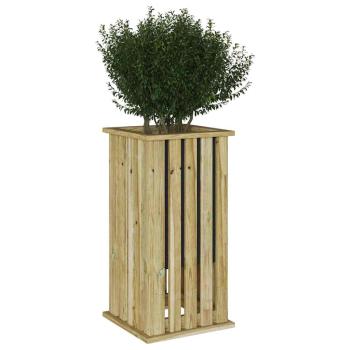 Gartenpflanzgefäß mit Einsatz 33x33x65 cm imprägniertes Holz Kiefer