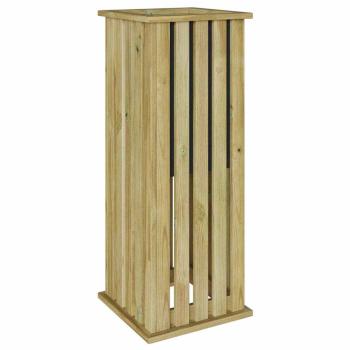 Gartenpflanzer mit Linse 33x33x85 cm imprägniertes Holz Kiefer