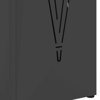 Regenschirmständer Schwarz Stahl Mittel