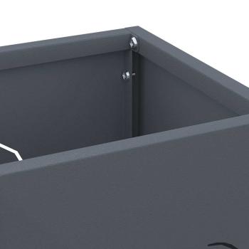 Regenschirmständer Anthrazit Metall Standard Rechteckig Modern