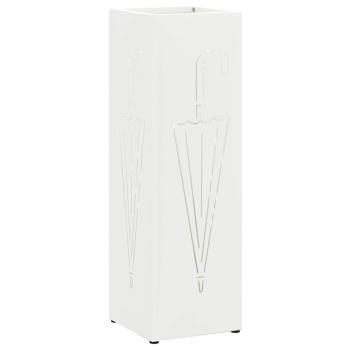 Regenschirmständer Weiß Metall Kompakt Regenschirmständer