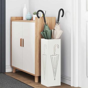 Regenschirmständer Weiß Metall Kompakt Regenschirmständer