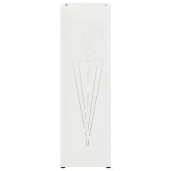 Regenschirmständer Weiß Metall Kompakt Regenschirmständer