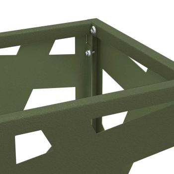 Regenschirmständer Olivgrün Metall Standard Dekorative Details