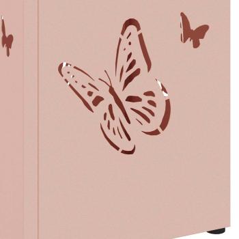 Regenschirmständer Rosa Metall Mittel Dekorative Intarsien