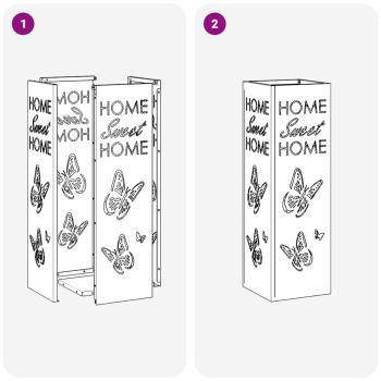 Regenschirmständer Rosa Metall Mittel Dekorative Intarsien