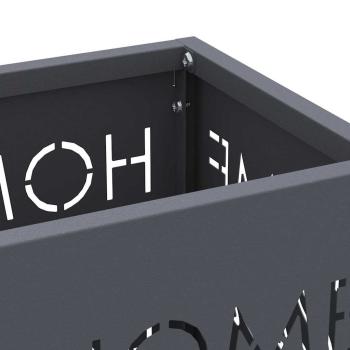 Regenschirmständer Anthrazit Metall Mittel Dekoratives Design