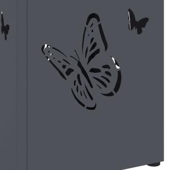 Regenschirmständer Anthrazit Metall Mittel Dekoratives Design