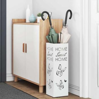 Regenschirmständer Weiß Metall Standard Langlebig