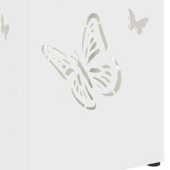 Regenschirmständer Weiß Metall Standard Langlebig