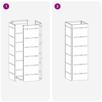 Regenschirmständer Rosa Metall Dekorative Intarsien
